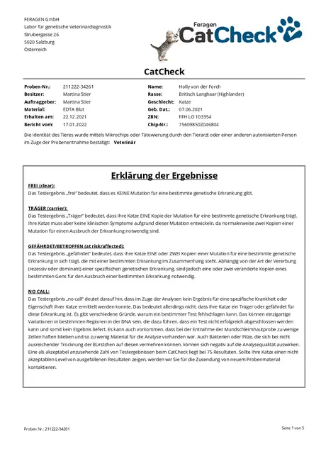 CatCheck von Feragen vom 22.12.2021