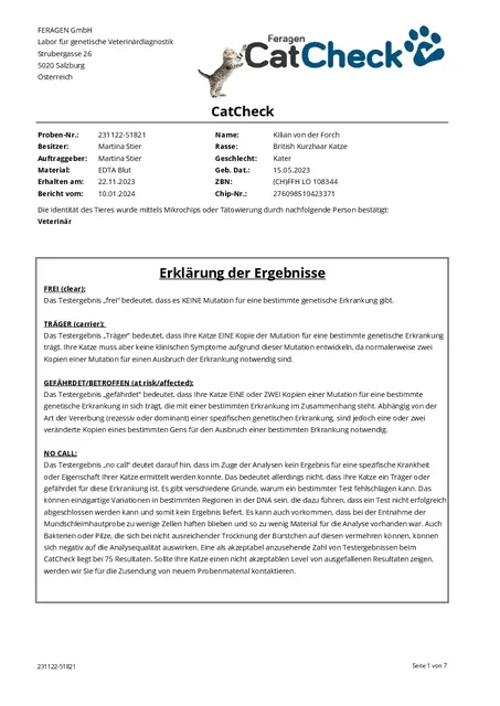 CatCheck von Feragen vom 10.1.2024